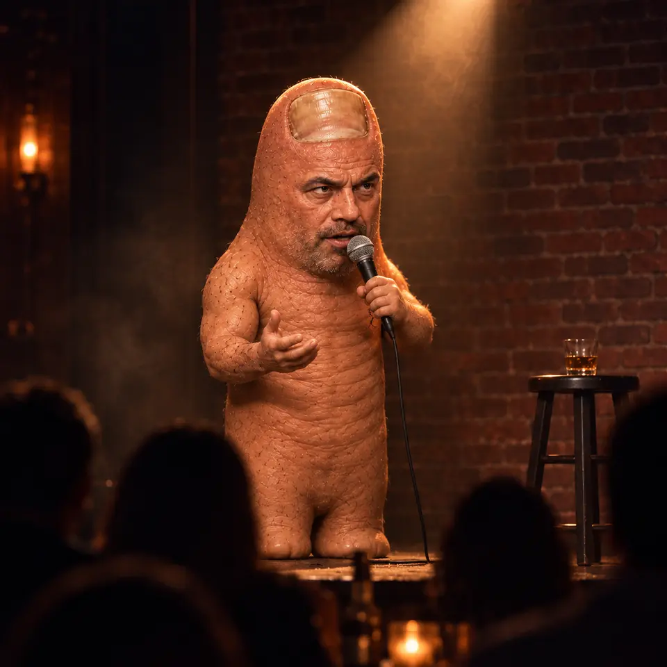 Toe Rogan performing stand-up comedy