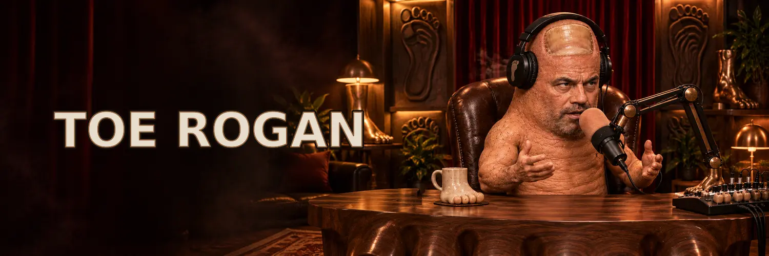 Toe Rogan podcast banner